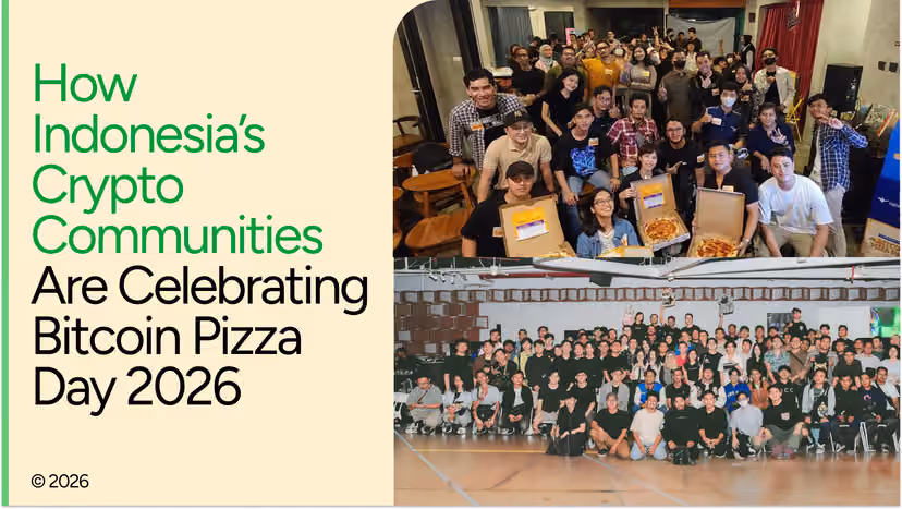 Indonesia crypto communities celebrating Bitcoin Pizza Day